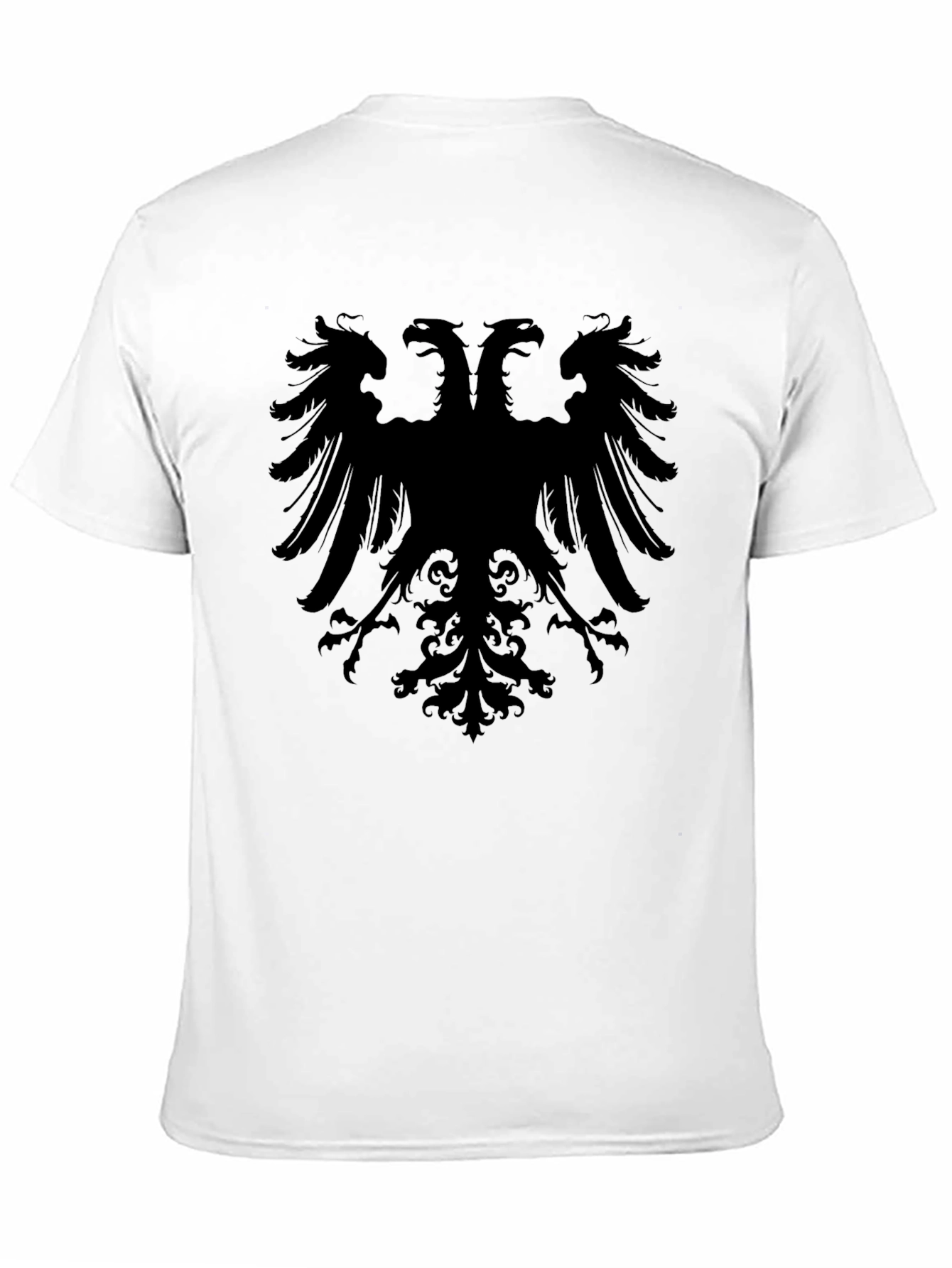 Double-Headed Eagle Graphic Tee - Black