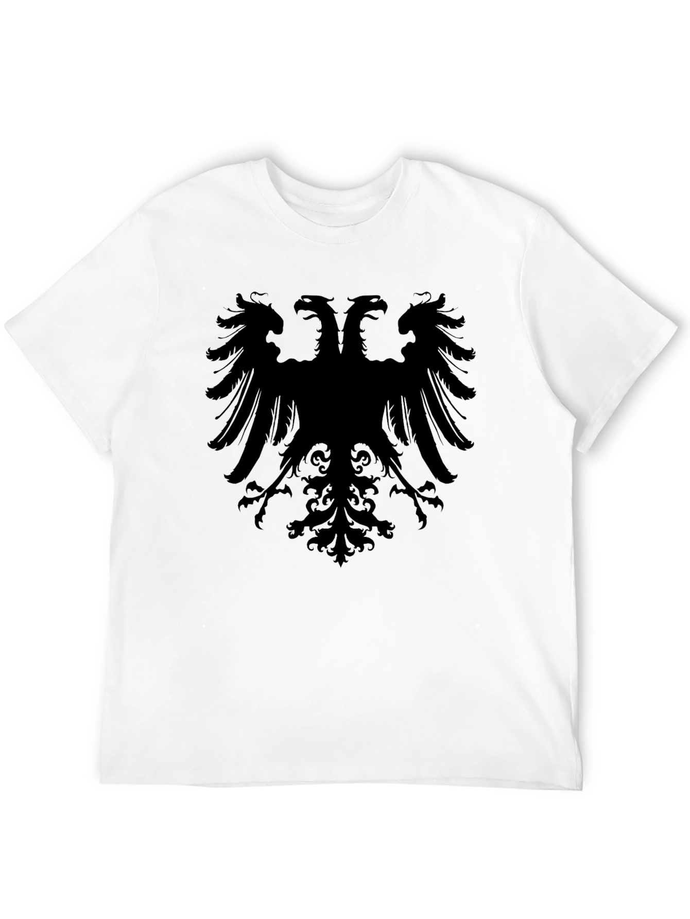 Double-Headed Eagle Graphic Tee - Black