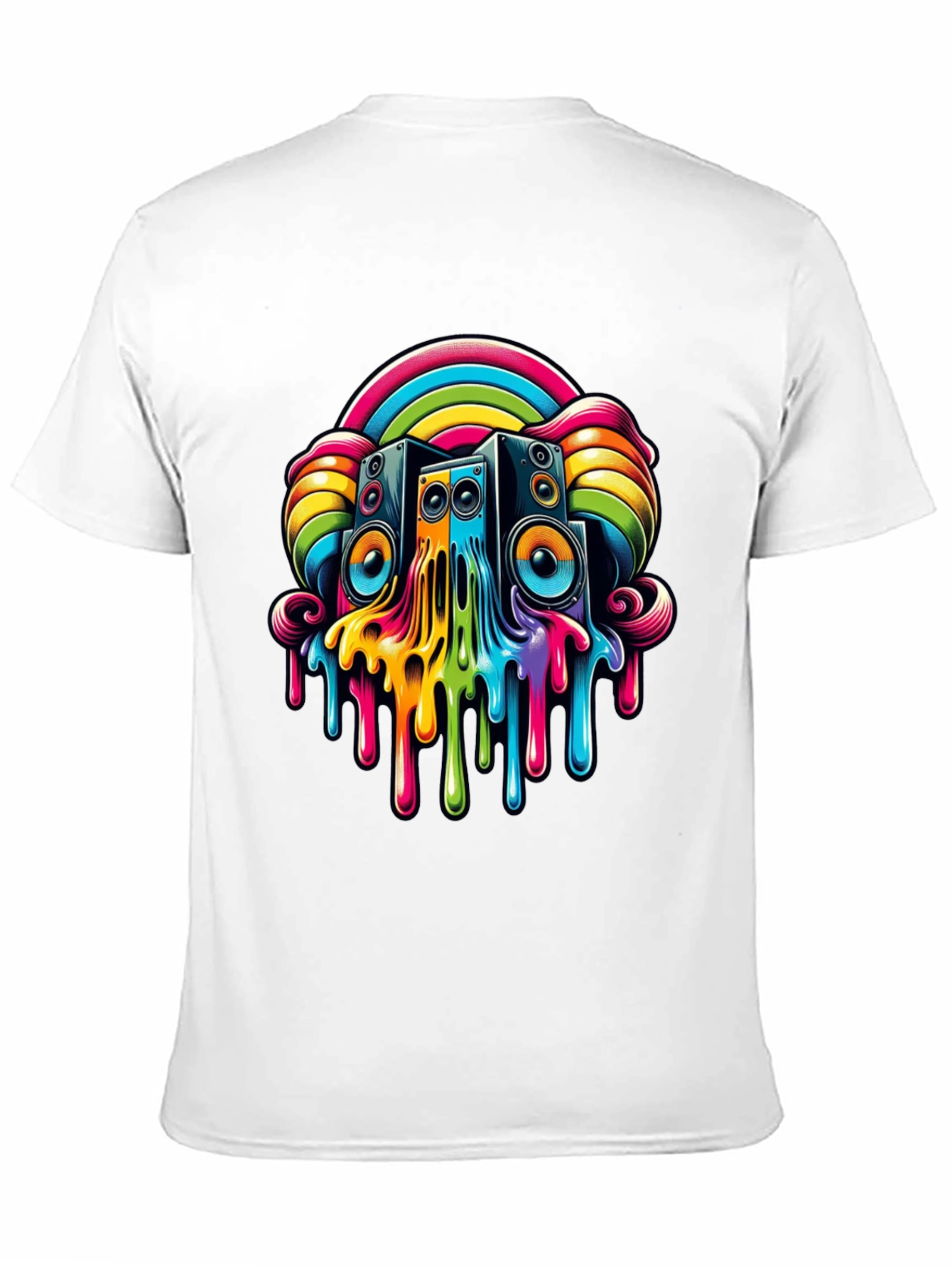 Rainbow Speaker Drip Graphic Tee