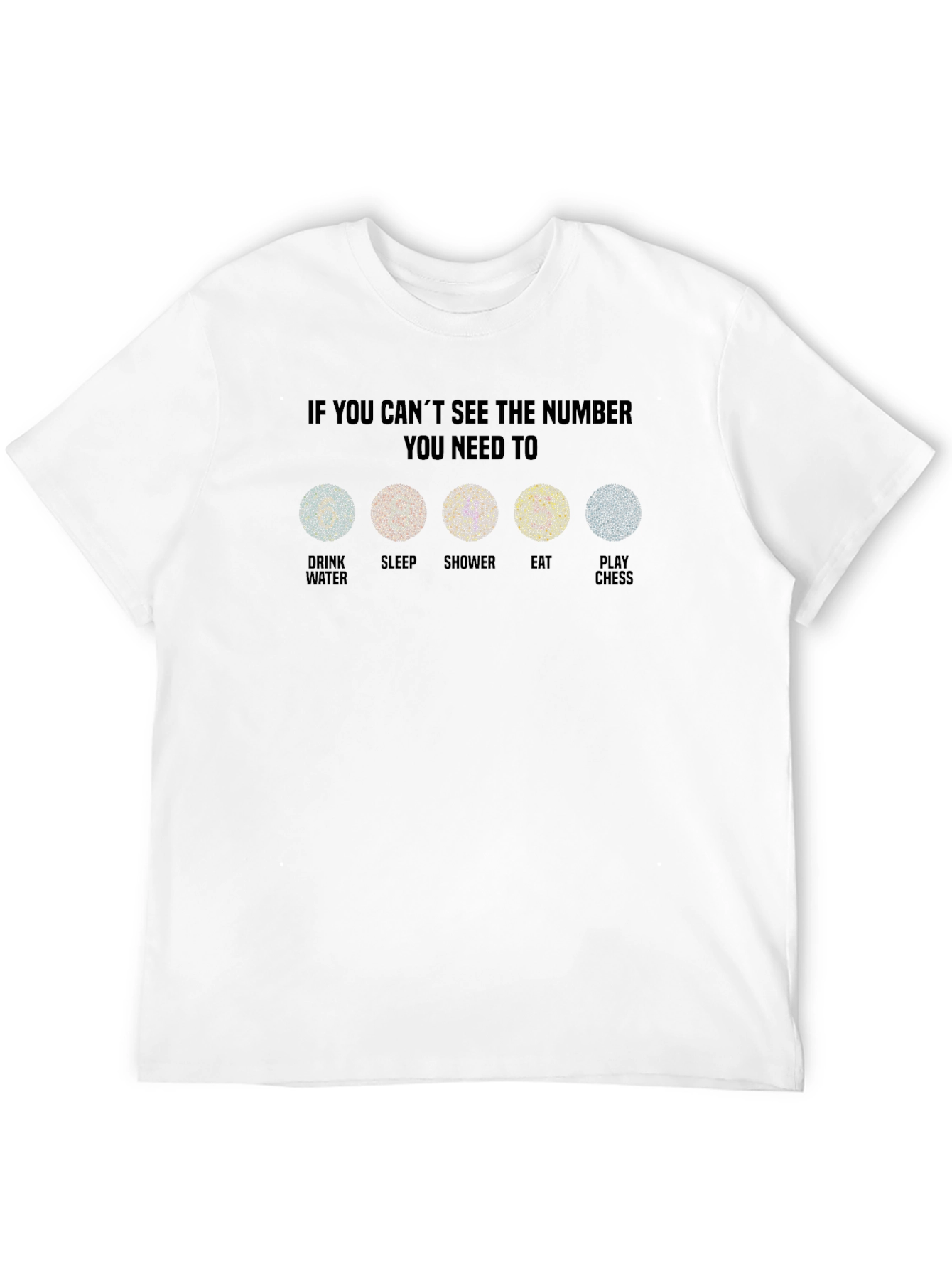 Optical Illusion Graphic Tee - Eat Sleep Chess