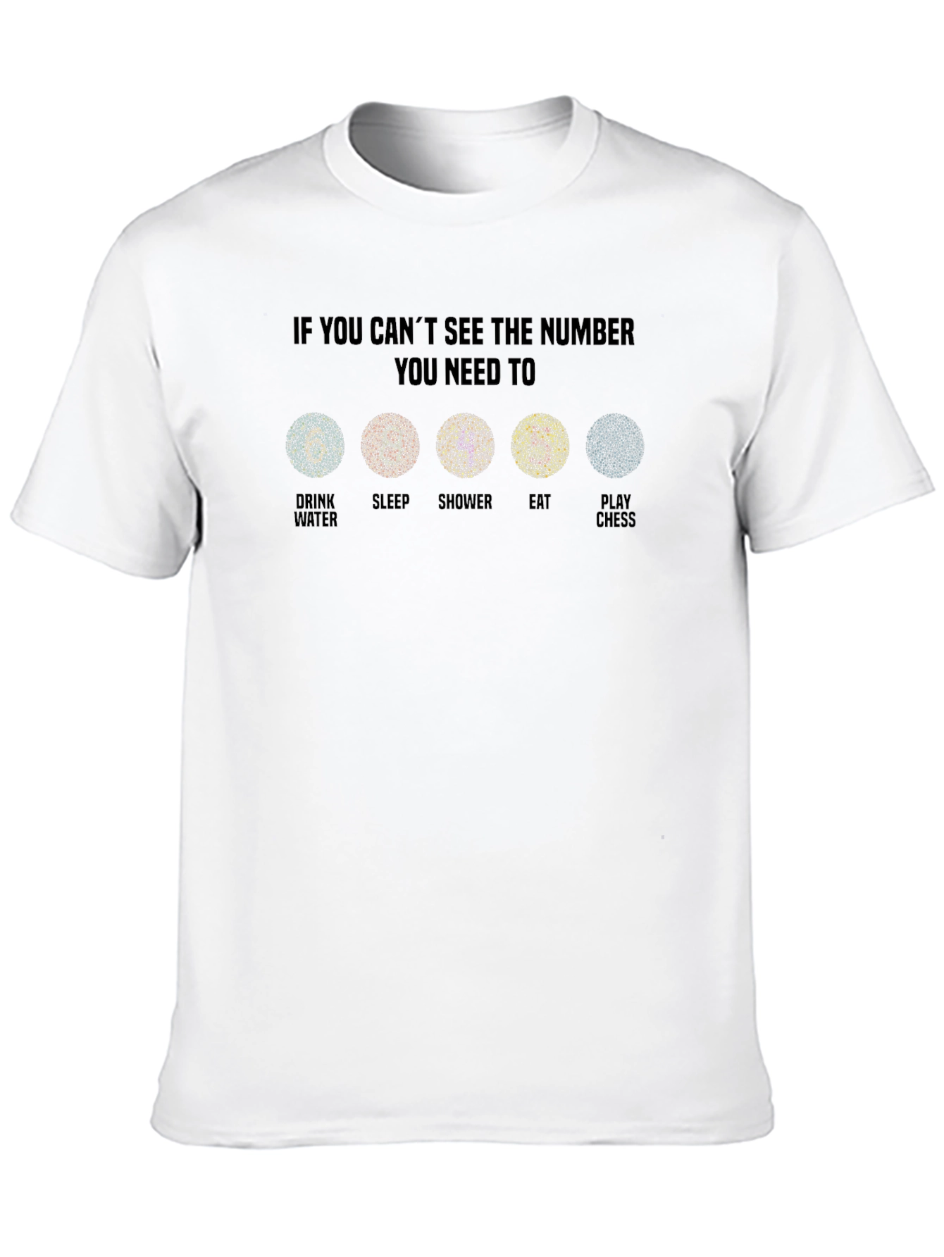 Optical Illusion Graphic Tee - Eat Sleep Chess