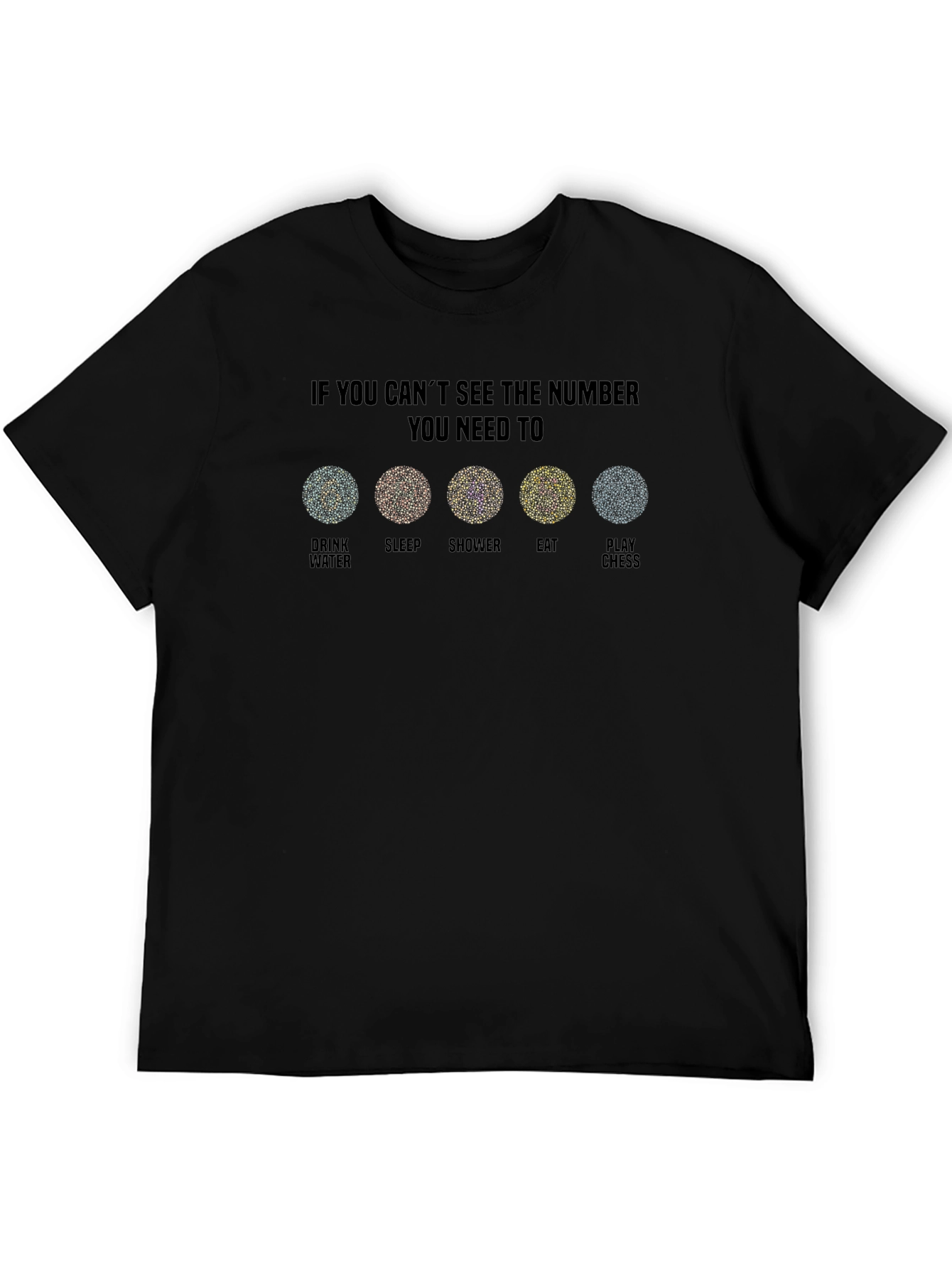 Optical Illusion Graphic Tee - Eat Sleep Chess