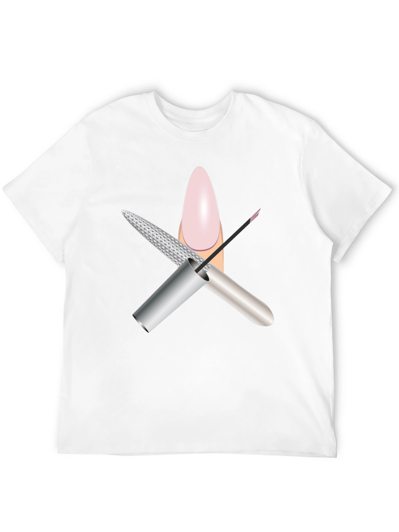 Mans Black Nail Salon Graphic Tee