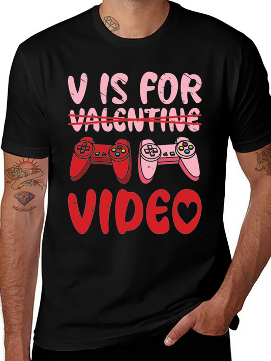 V is for Video Valentines Day T-Shirt