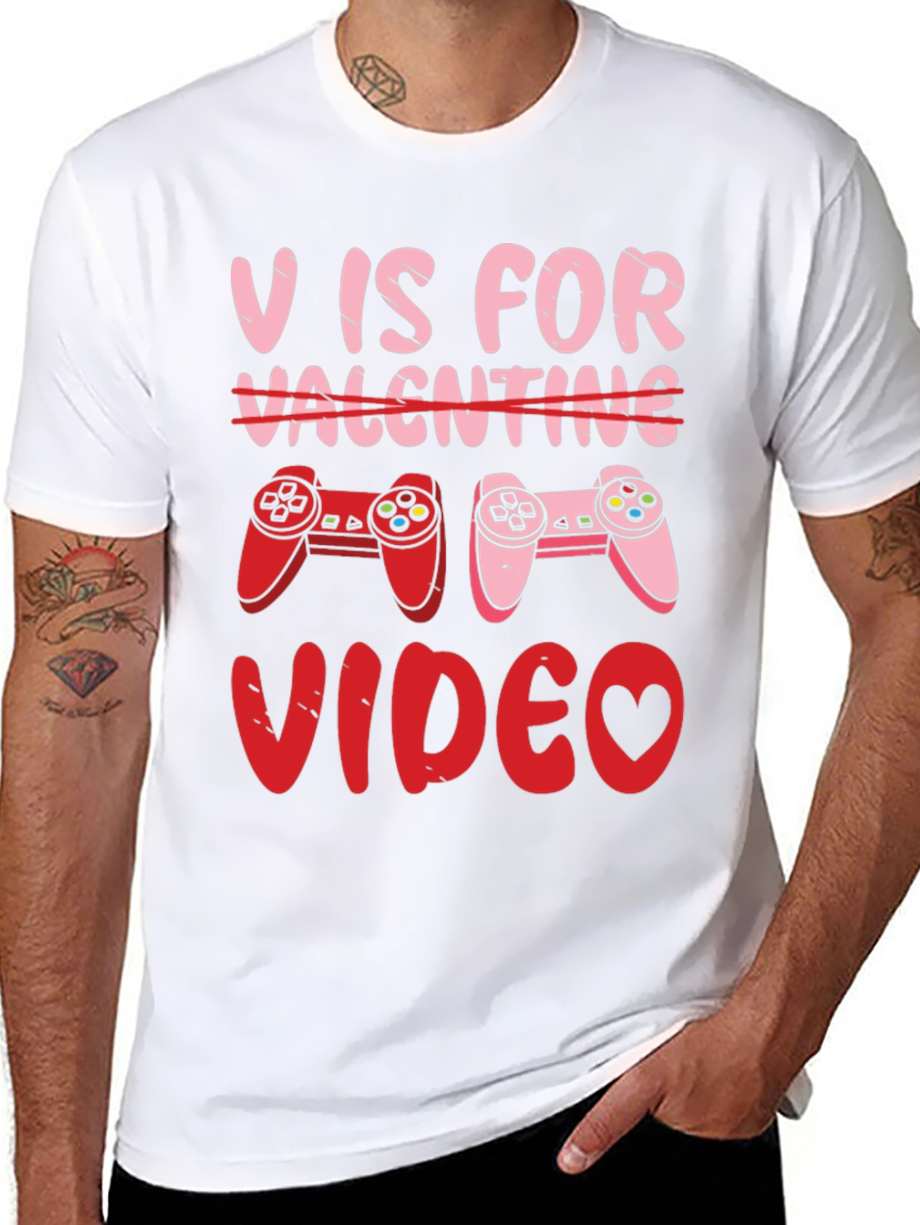 V is for Video Valentines Day T-Shirt