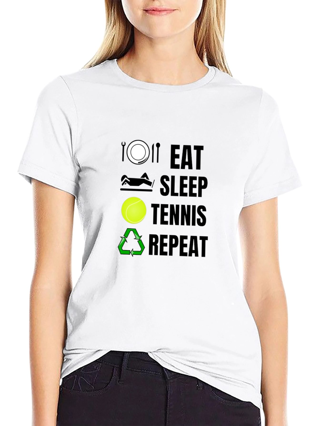 Eat Sleep Tennis Repeat T-Shirt
