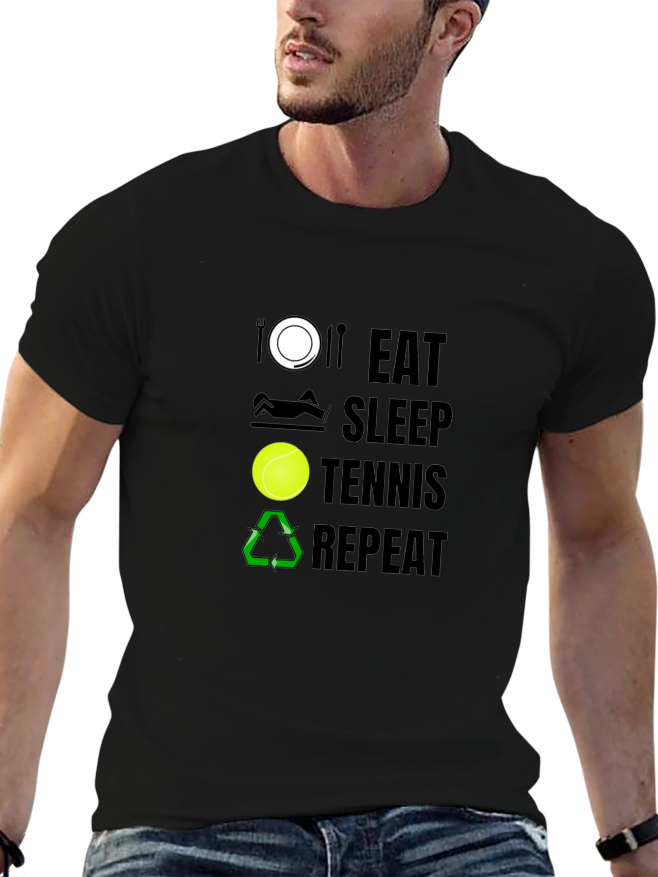 Eat Sleep Tennis Repeat T-Shirt