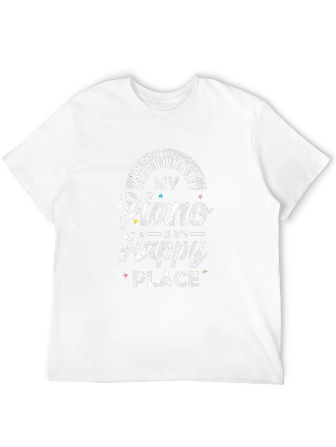 My Piano Is My Happy Place Graphic Tee