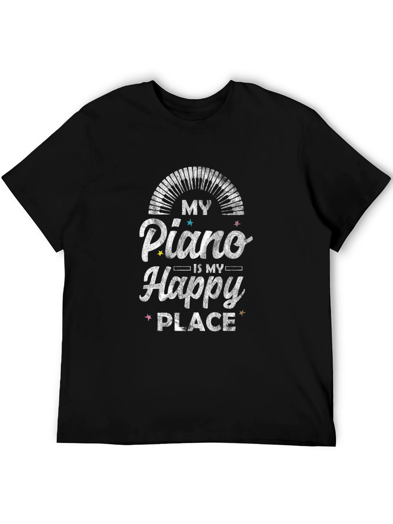 My Piano Is My Happy Place Graphic Tee