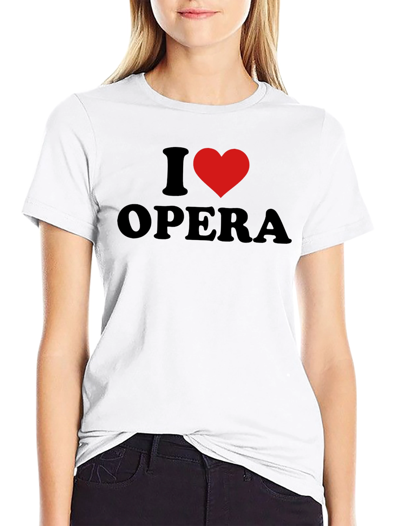 I Love Opera Graphic T-Shirt - Soft Cotton Blend