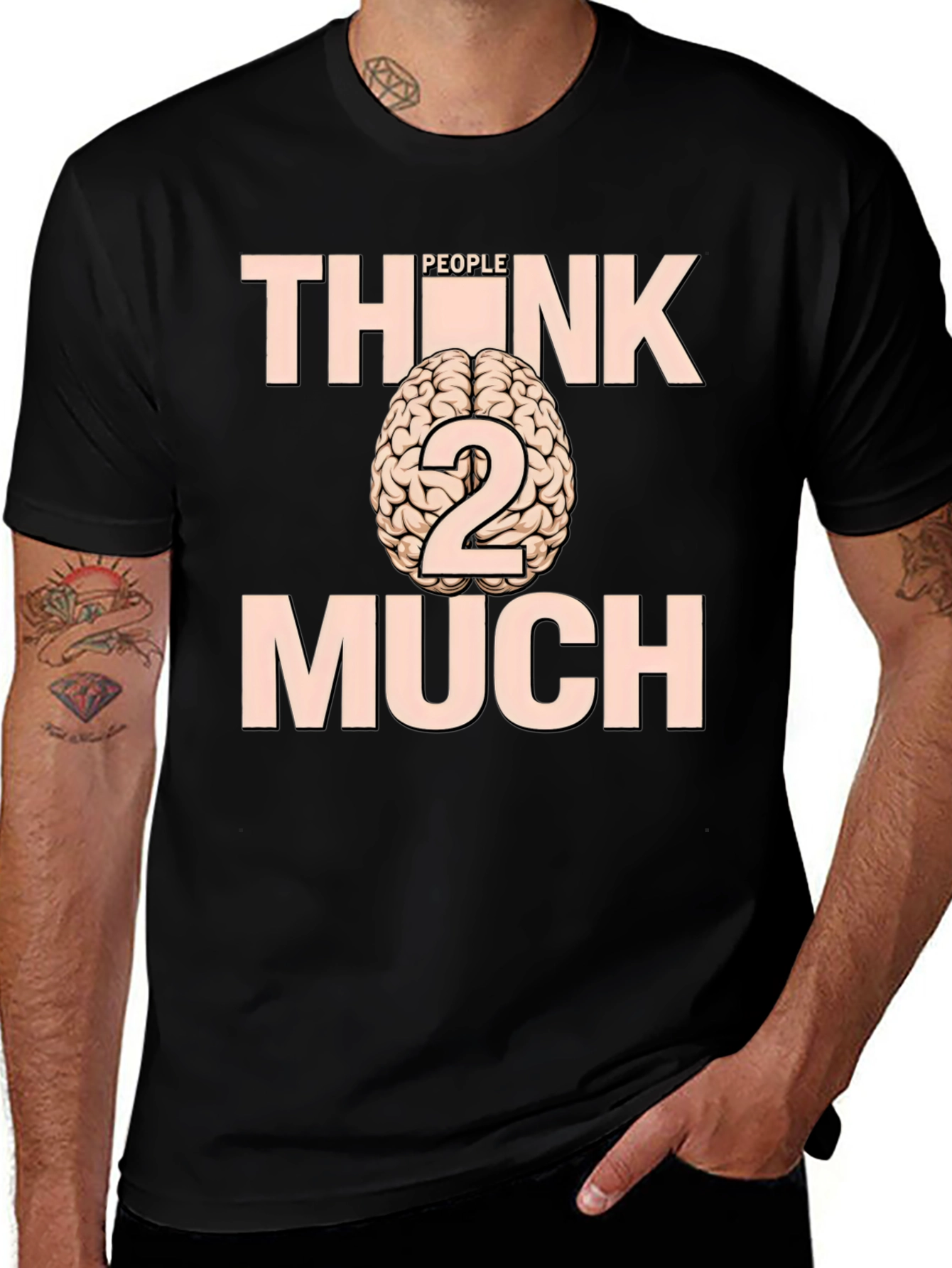 Think Too Much Graphic Tee