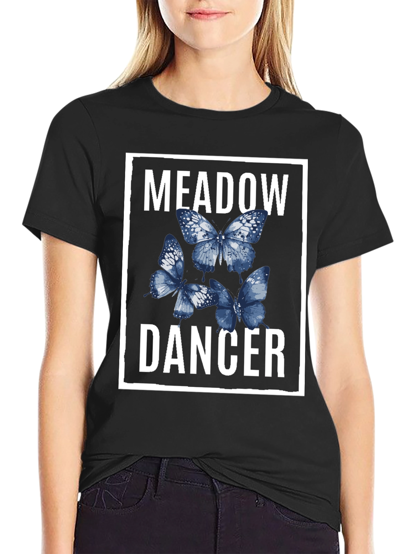 Meadow Dancer Butterfly Graphic T-Shirt