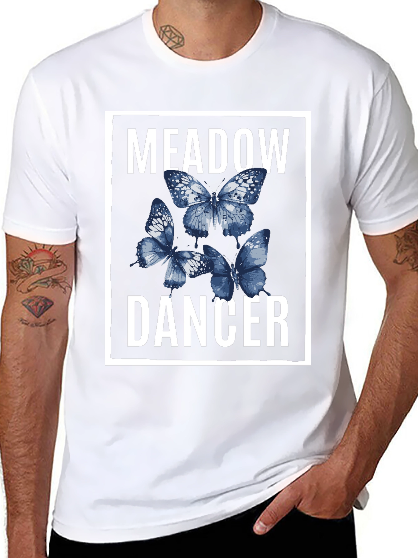 Meadow Dancer Butterfly Graphic T-Shirt