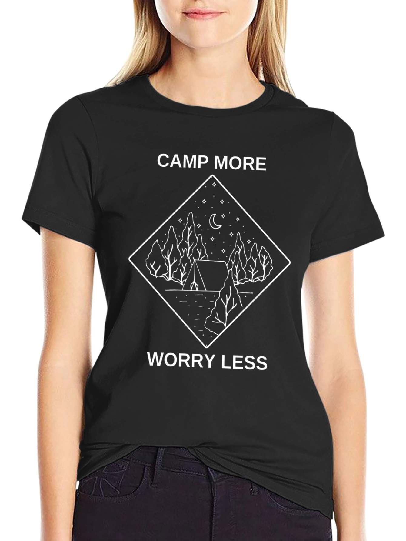 Camp More Worry Less Graphic Tee