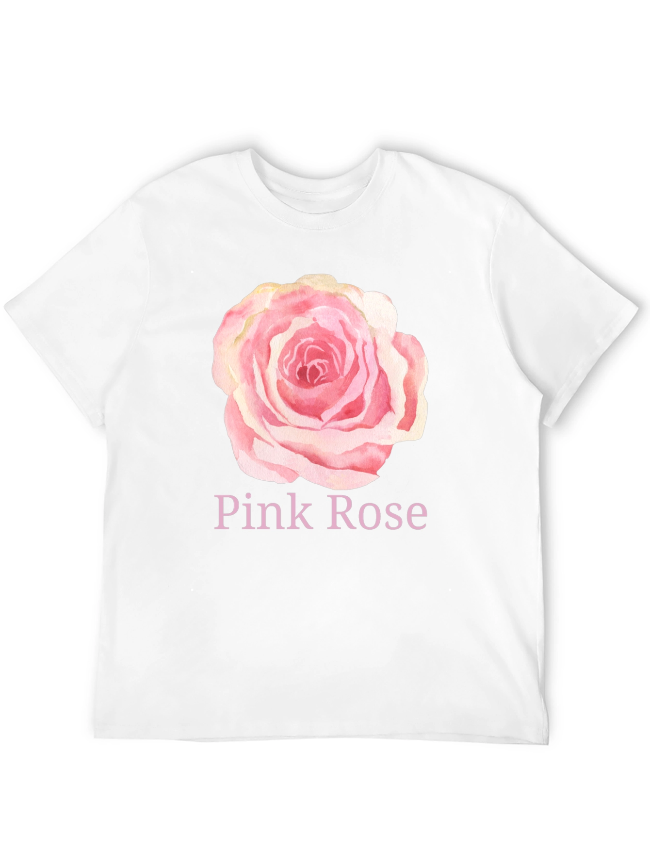 Pink Rose Graphic T-Shirt - Stylish Casual Wear