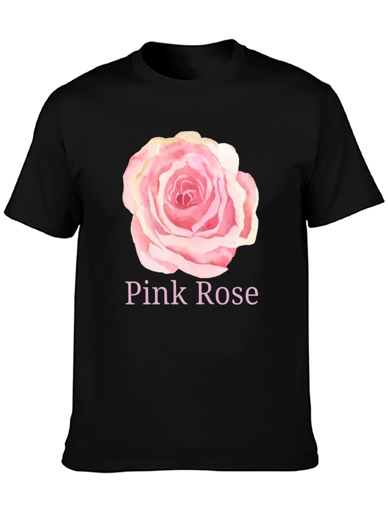 Pink Rose Graphic T-Shirt - Stylish Casual Wear