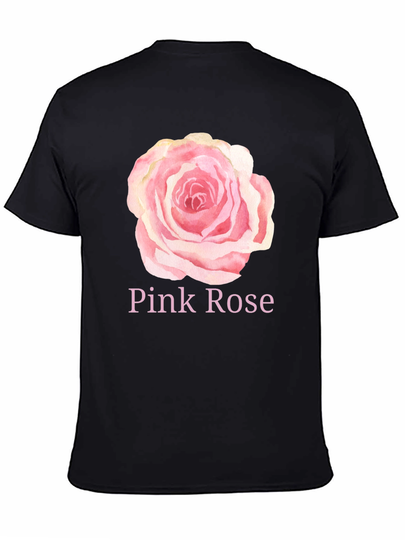 Pink Rose Graphic T-Shirt - Stylish Casual Wear