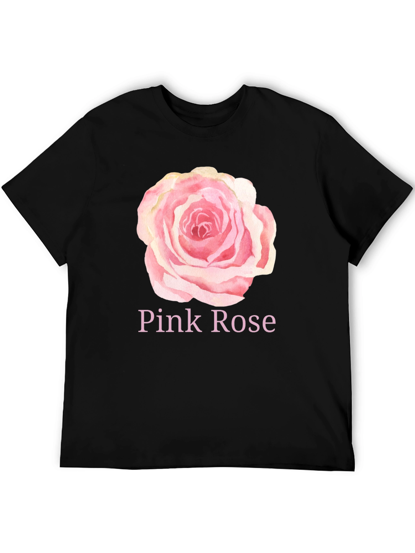 Pink Rose Graphic T-Shirt - Stylish Casual Wear