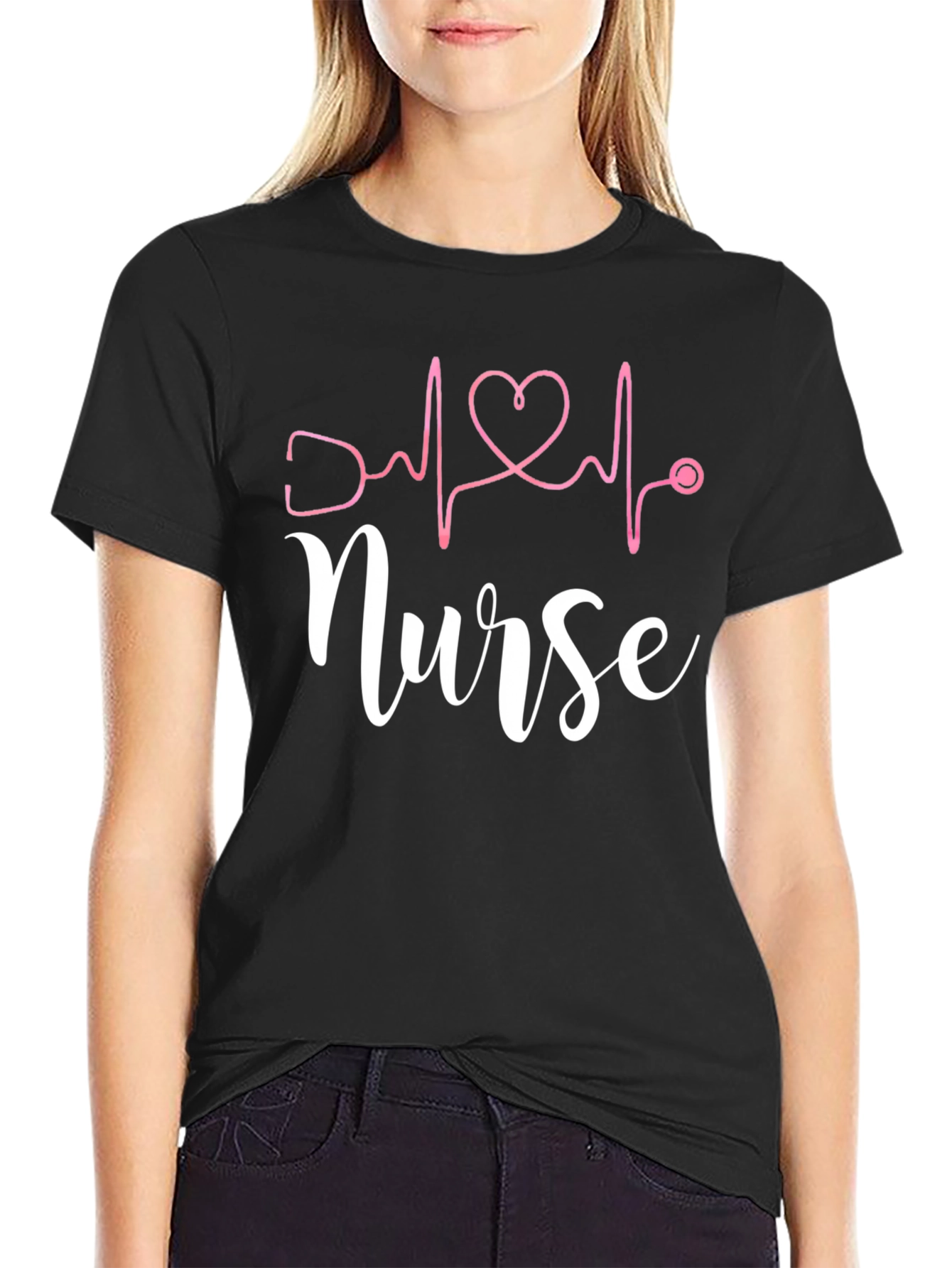 Nurse Heartbeat Stethoscope T-Shirt