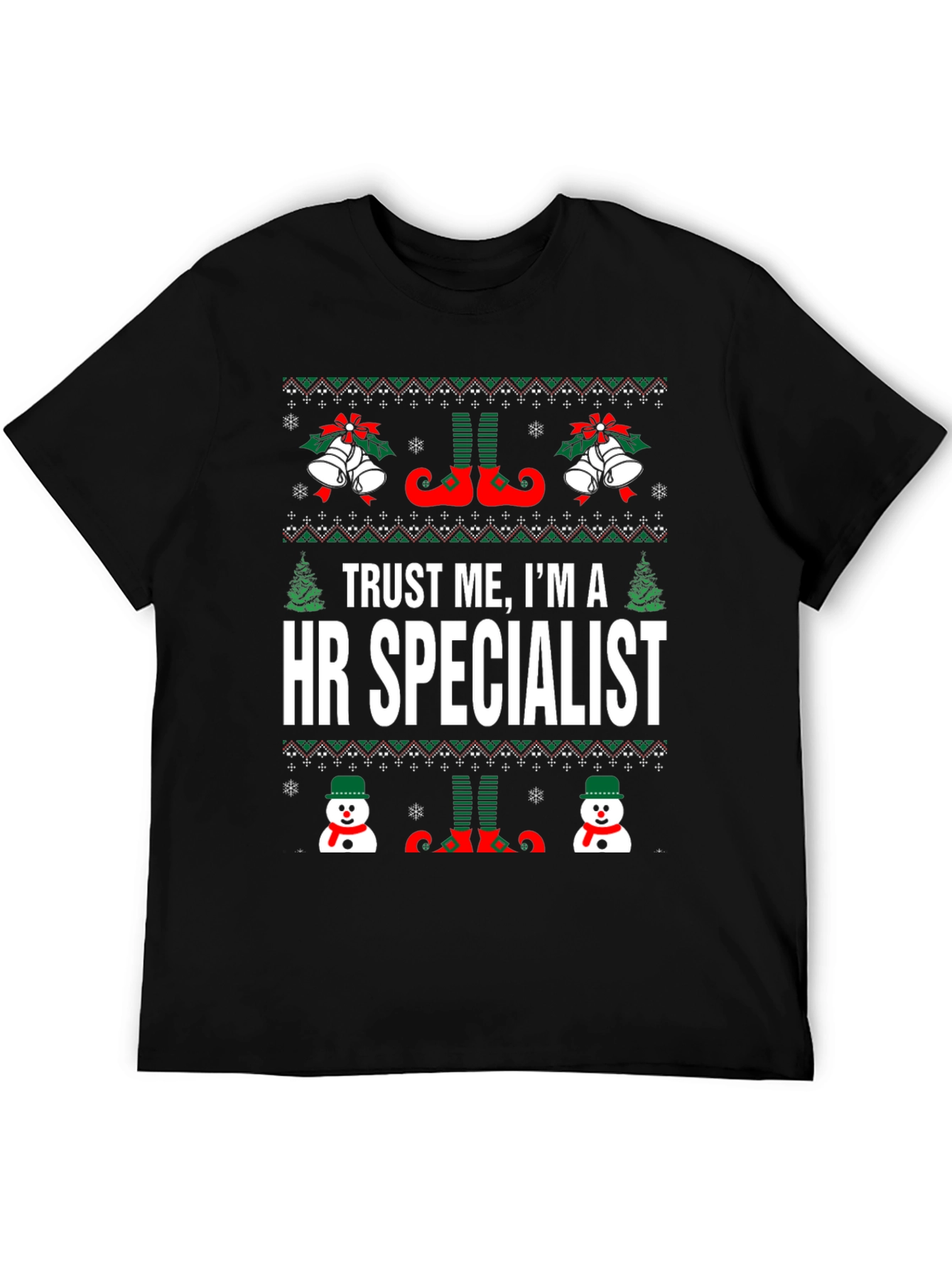 HR Specialist Ugly Christmas T-Shirt