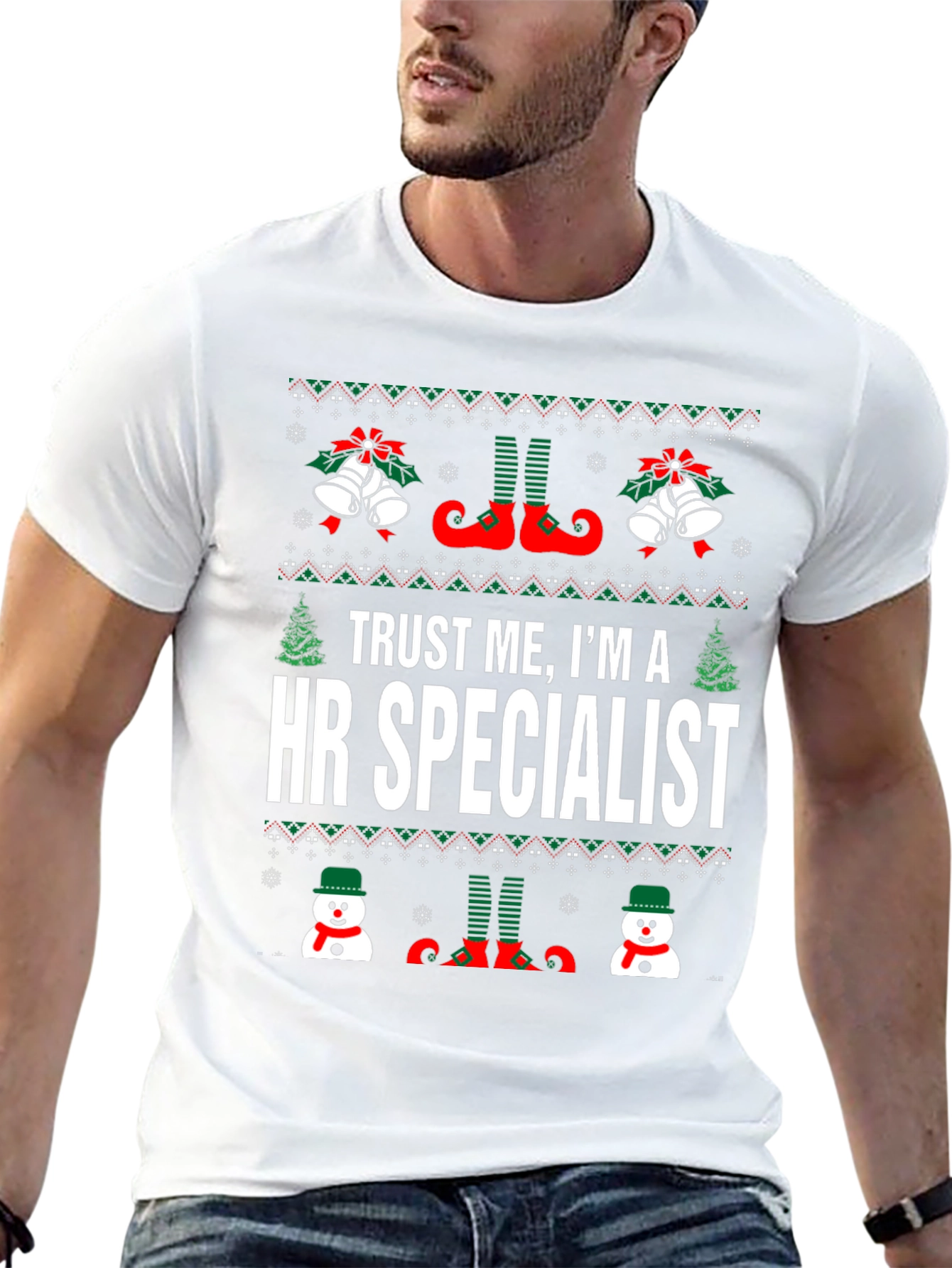 HR Specialist Ugly Christmas T-Shirt