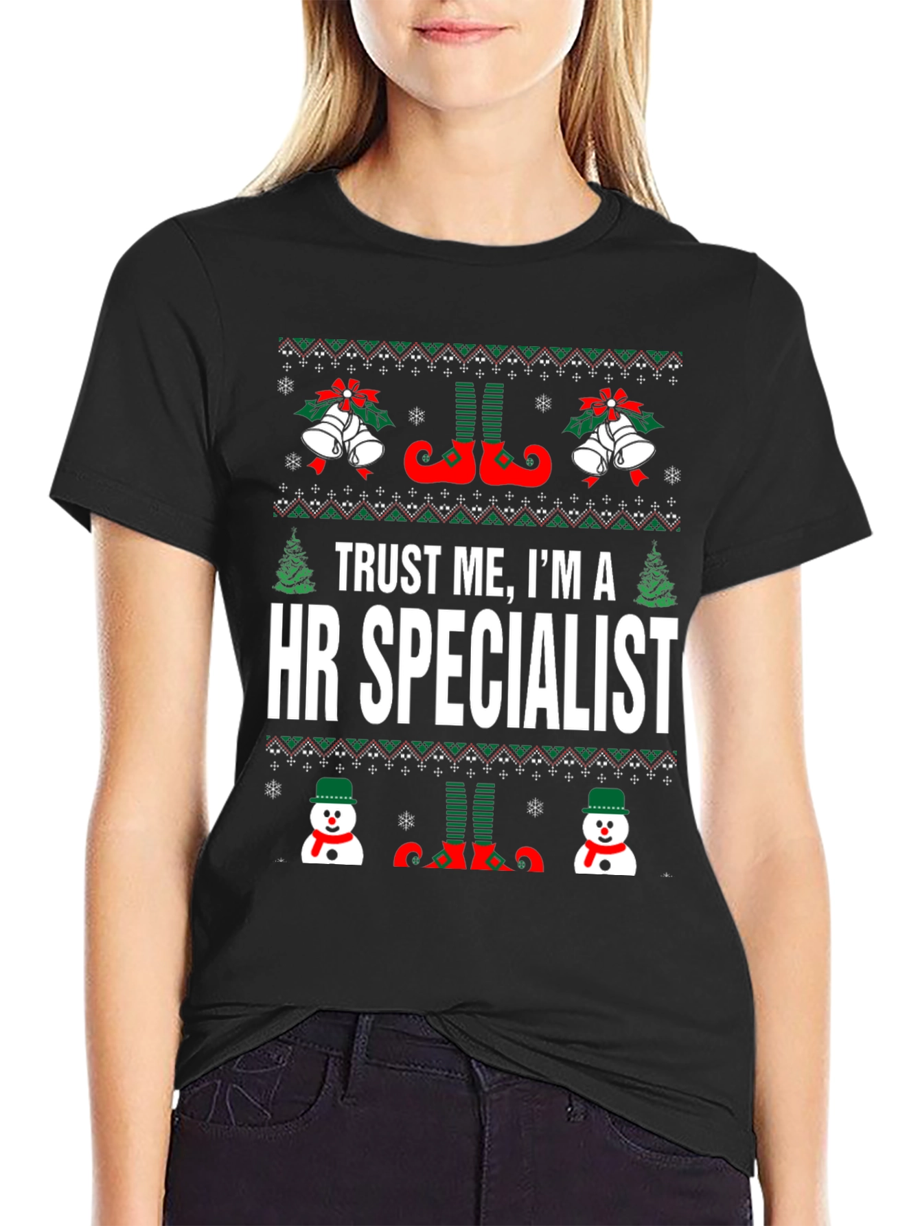 HR Specialist Ugly Christmas T-Shirt