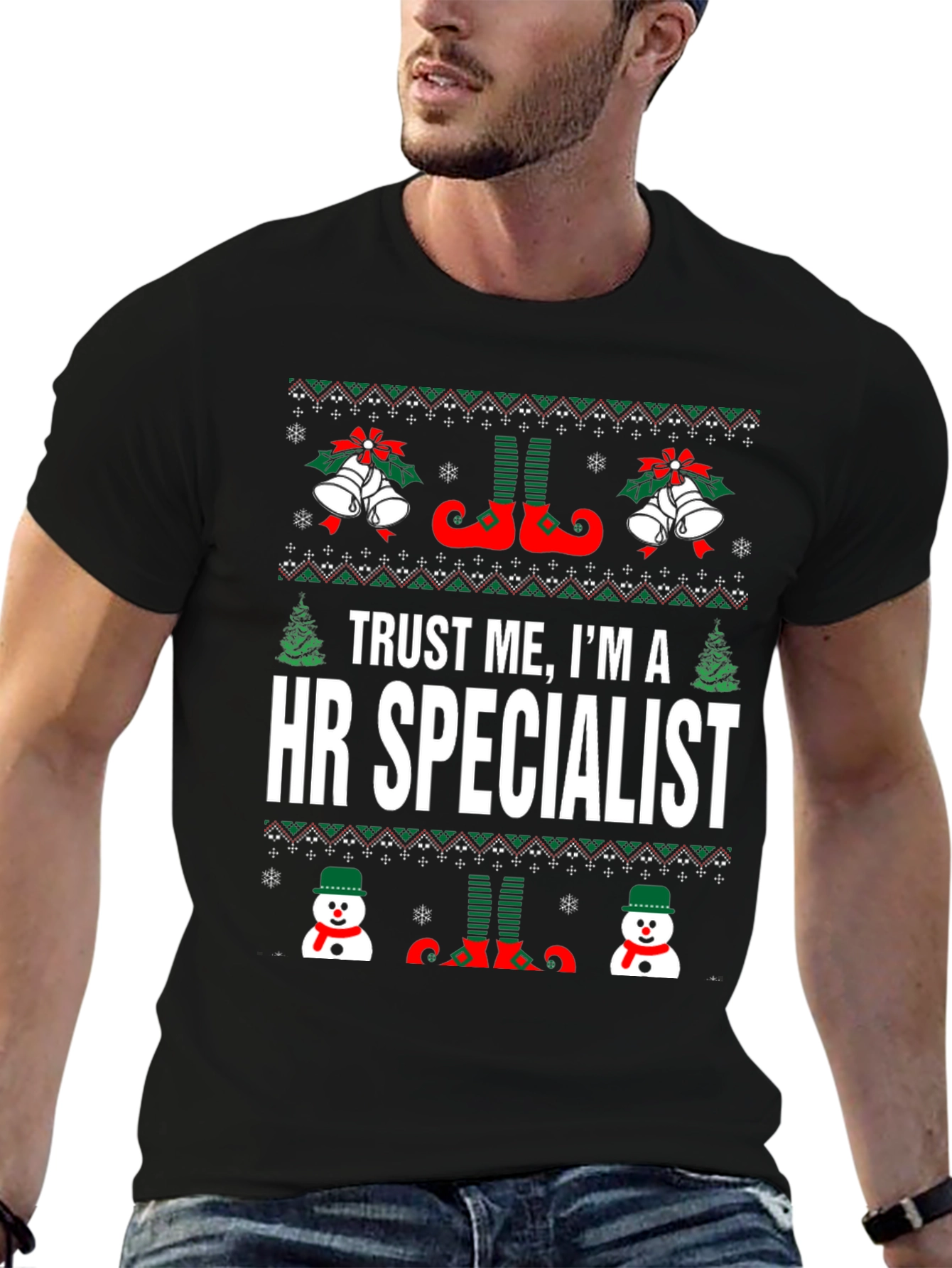 HR Specialist Ugly Christmas T-Shirt