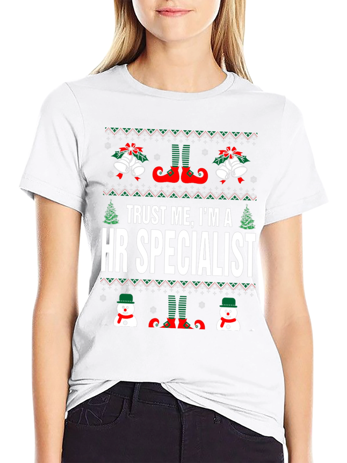 HR Specialist Ugly Christmas T-Shirt