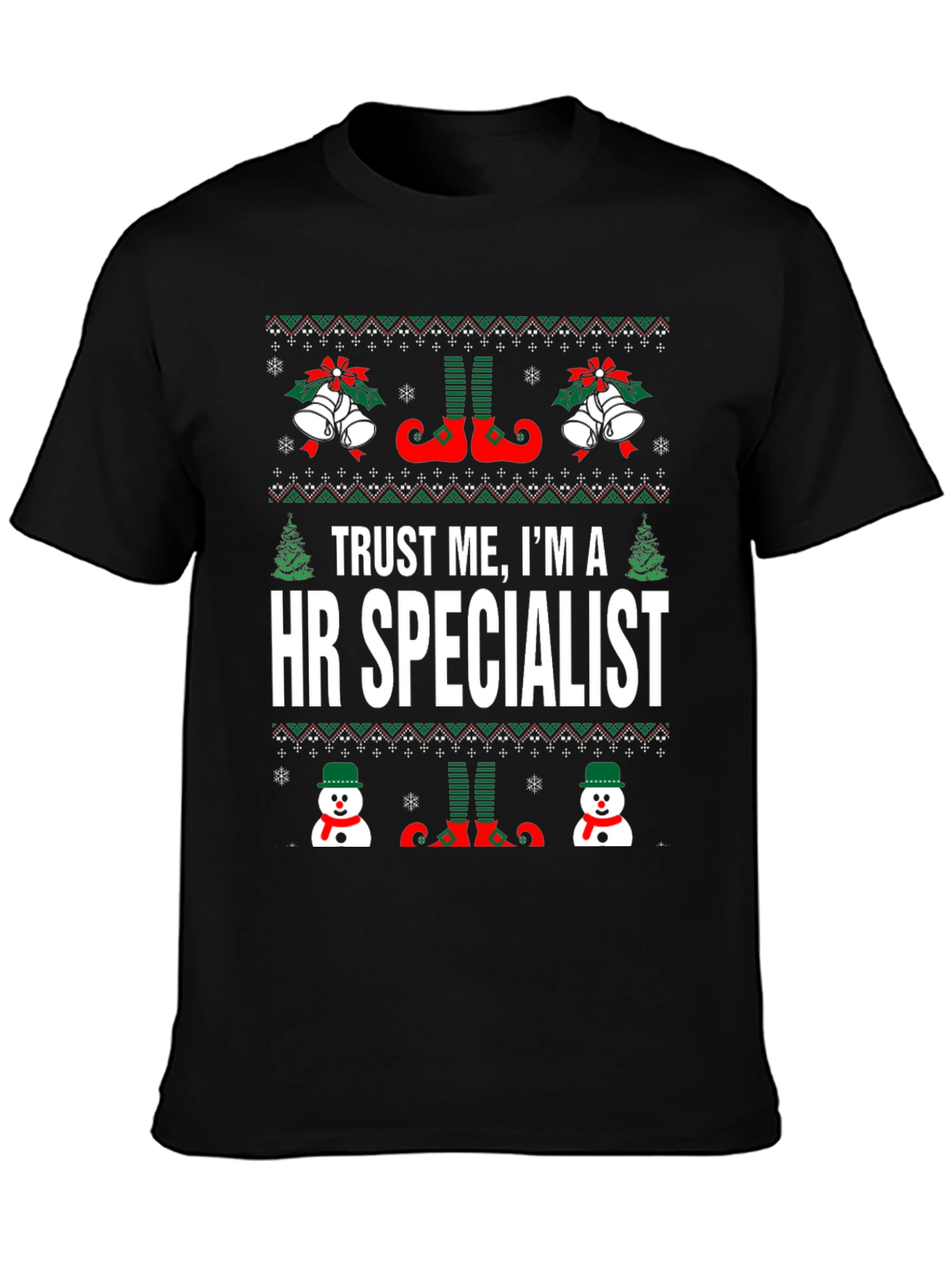 HR Specialist Ugly Christmas T-Shirt