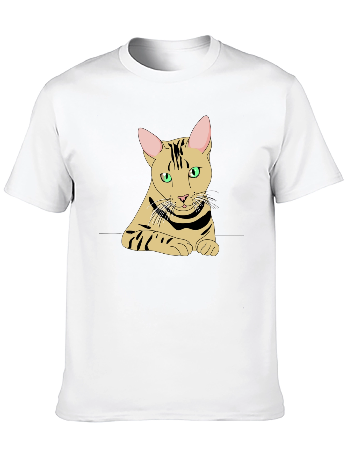 Cool Cat Graphic T-Shirt - Black Cotton Tee
