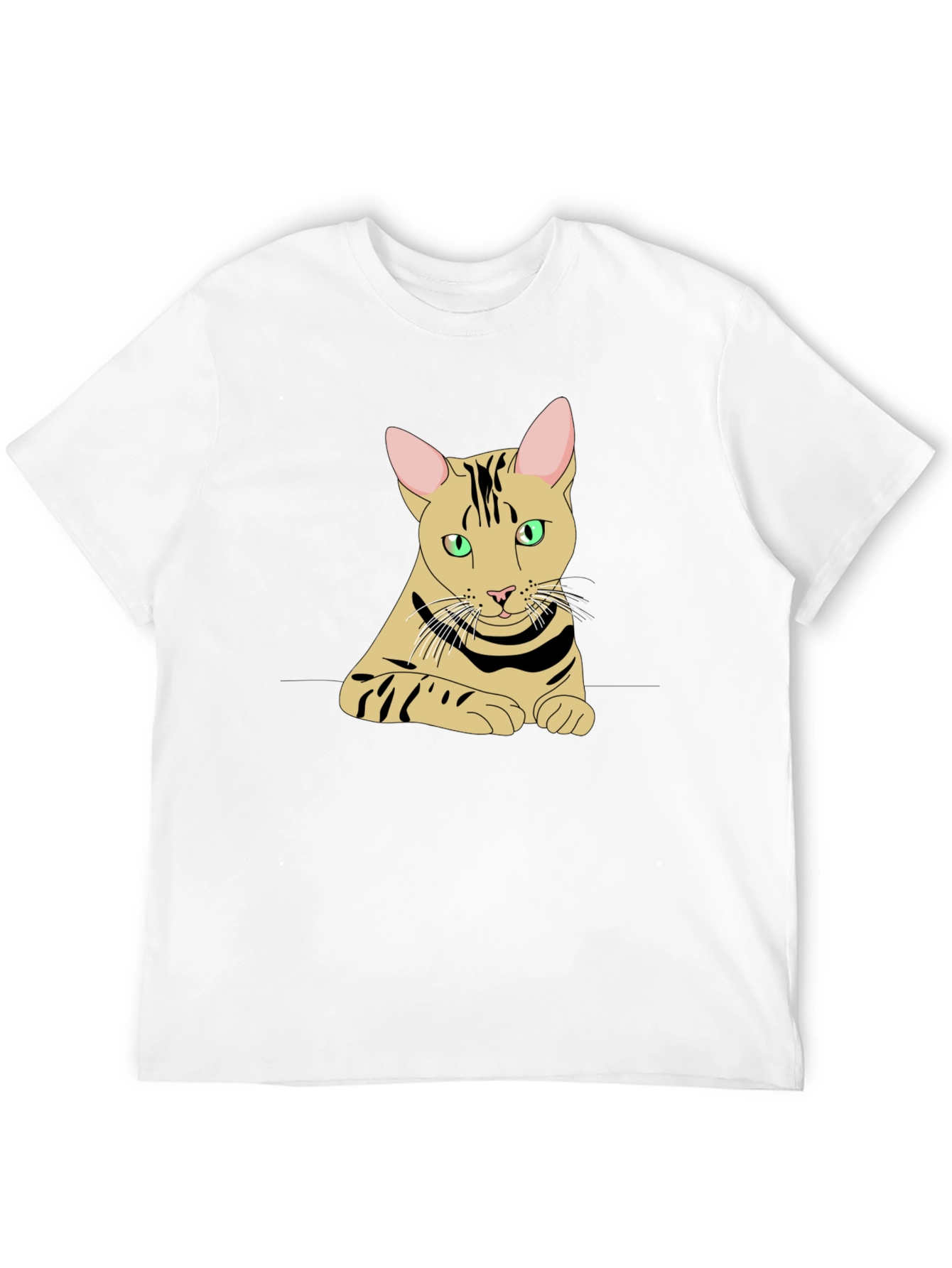 Cool Cat Graphic T-Shirt - Black Cotton Tee