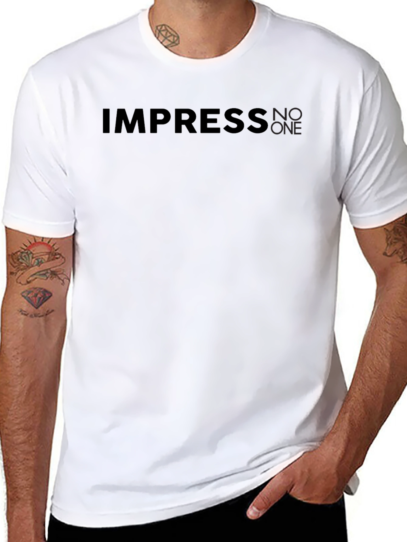 Impress No One Black T-Shirt