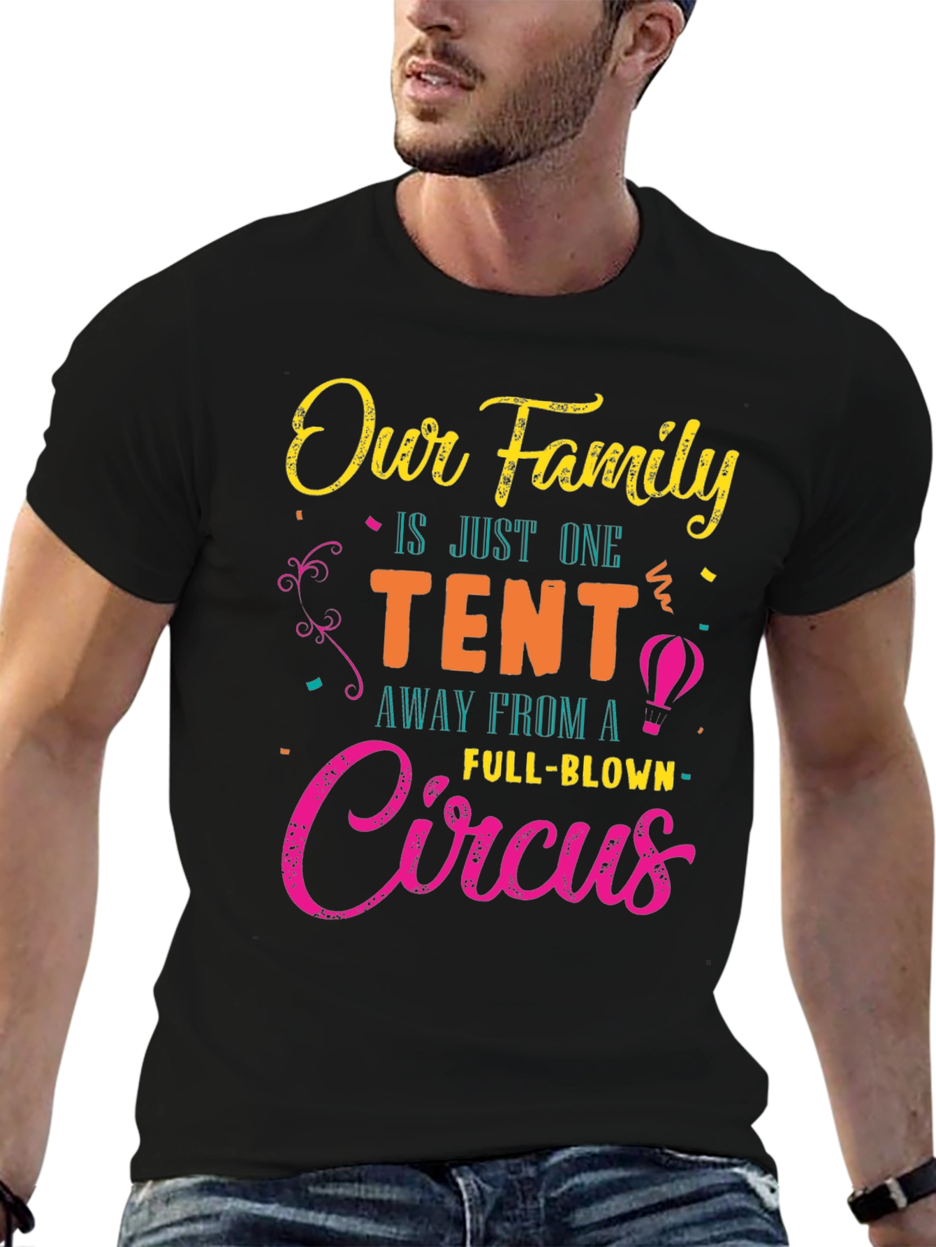 Our Family Circus Graphic T-Shirt