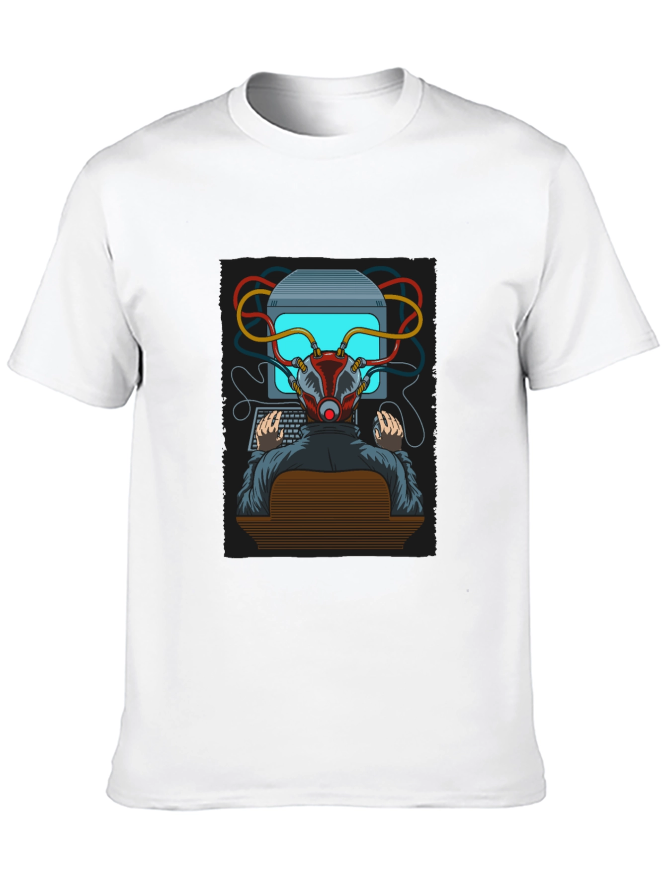 Hacker Graphic T-Shirt - Cyberpunk Style Tee