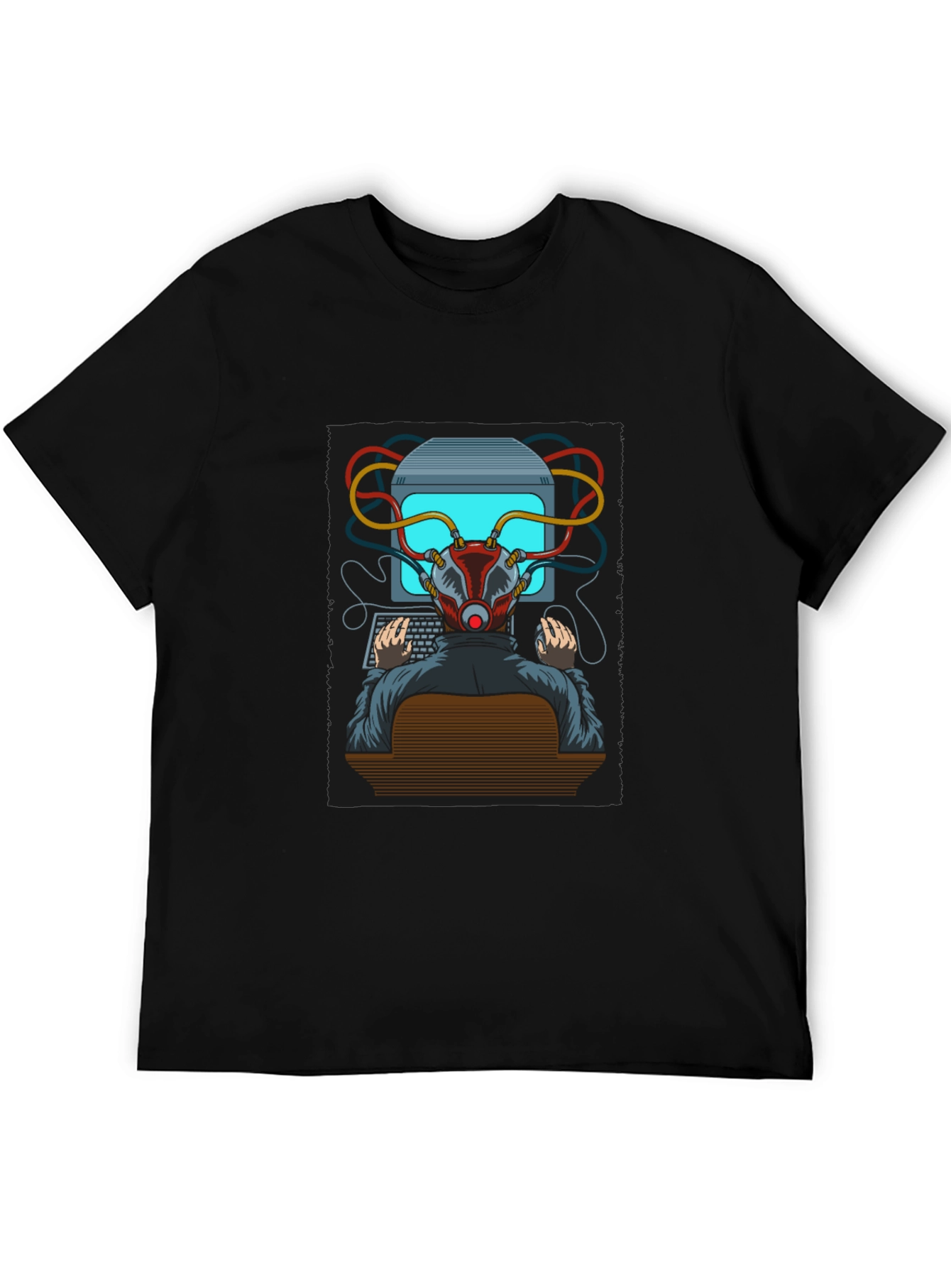 Hacker Graphic T-Shirt - Cyberpunk Style Tee
