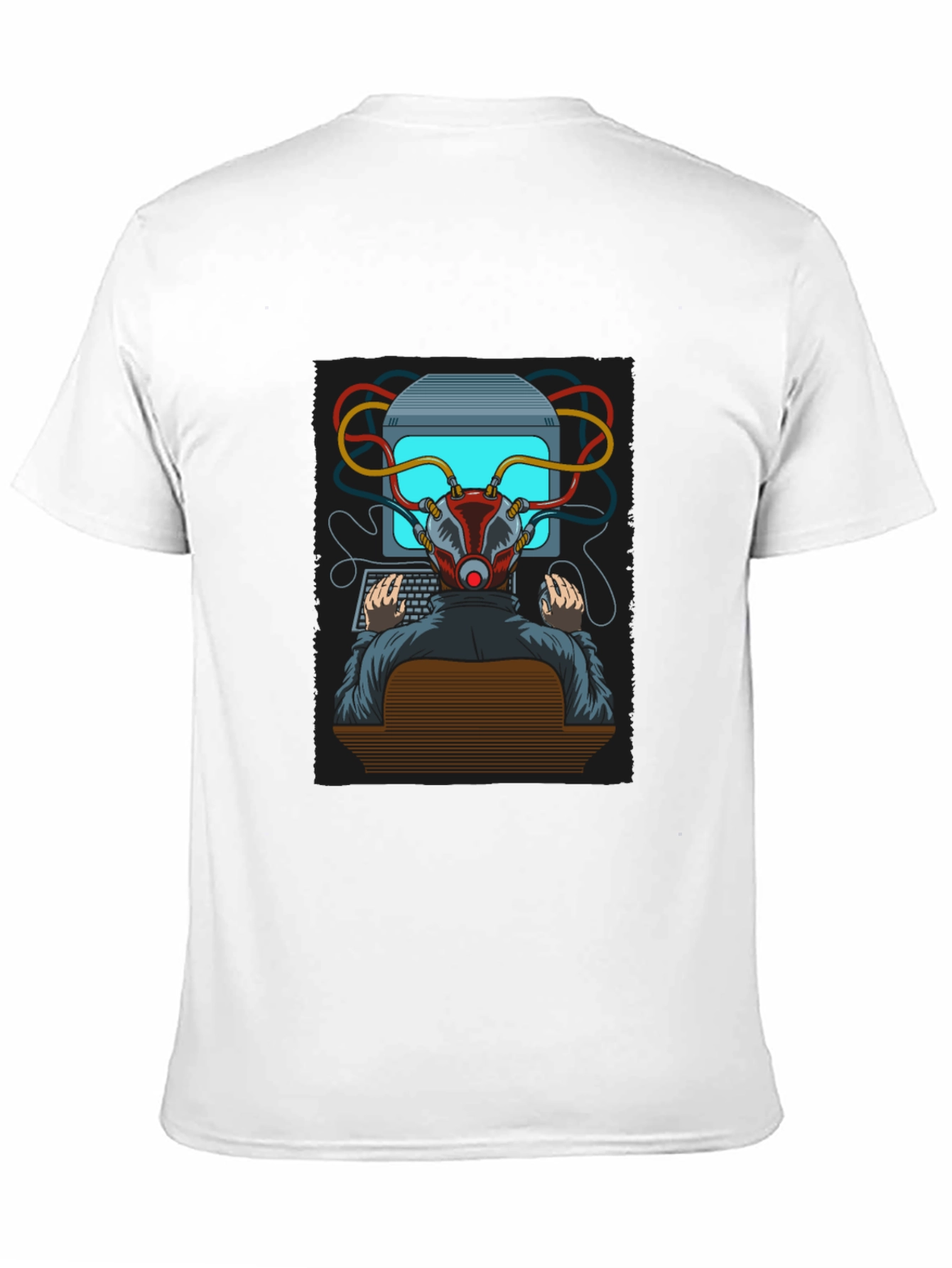 Hacker Graphic T-Shirt - Cyberpunk Style Tee