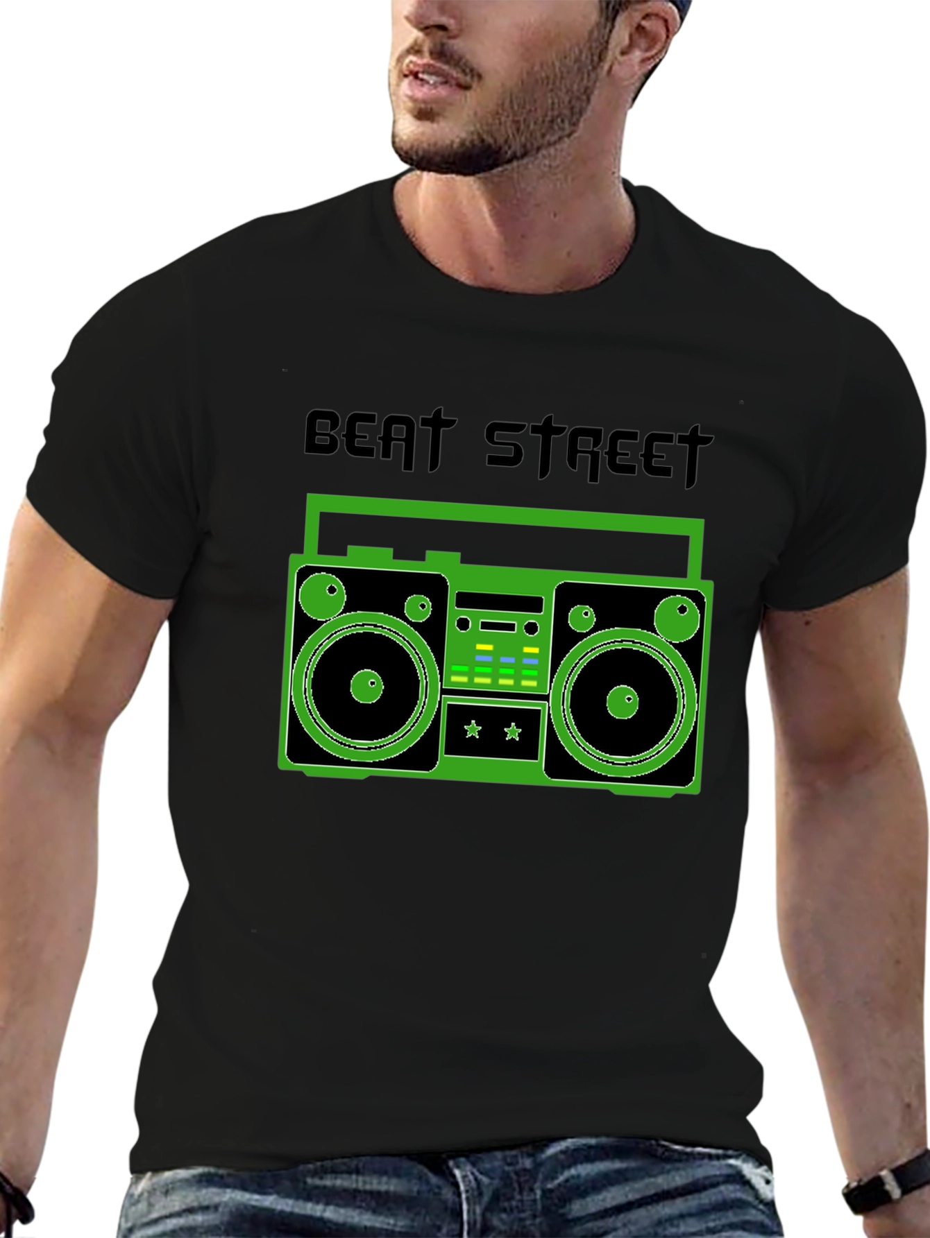 Beat Street Boombox Graphic Tee - Retro Style