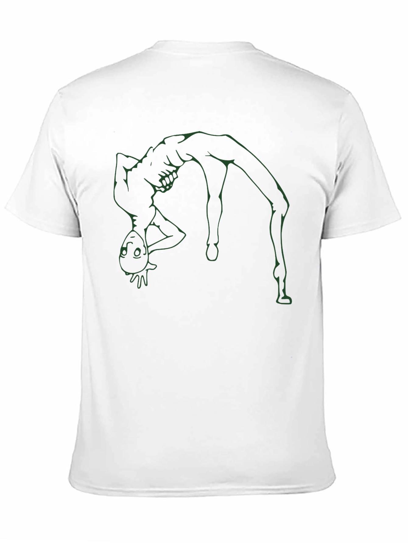Alien Backbend T-Shirt - Black Graphic Tee