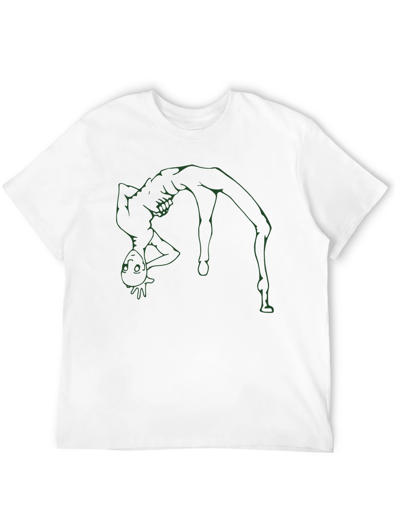 Alien Backbend T-Shirt - Black Graphic Tee
