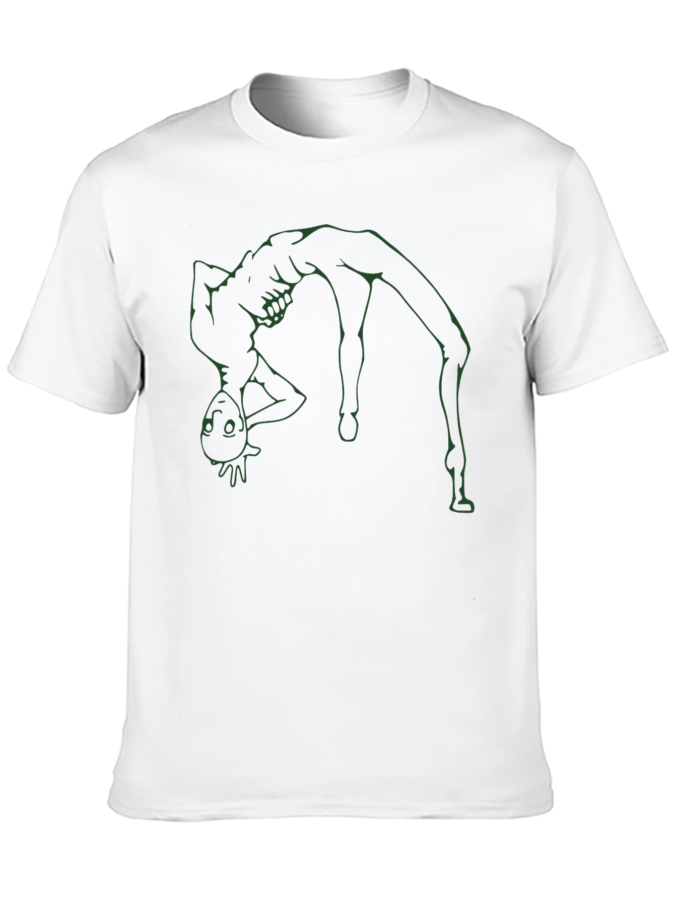 Alien Backbend T-Shirt - Black Graphic Tee