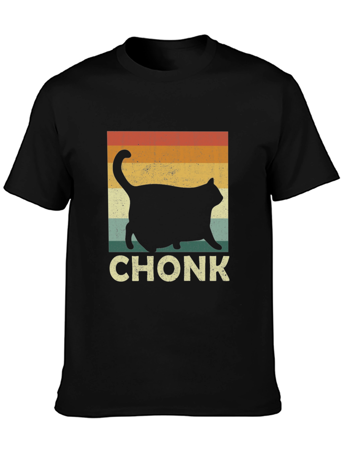 Chonk Cat Retro T-Shirt - Unisex Novelty Tee