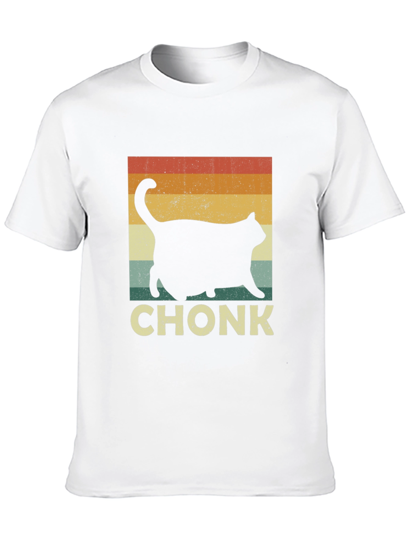 Chonk Cat Retro T-Shirt - Unisex Novelty Tee