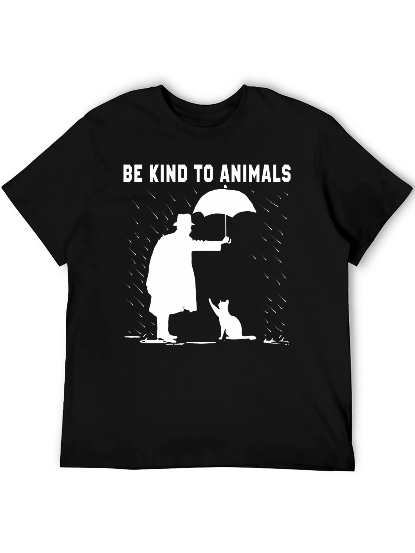 Be Kind to Animals Graphic Tee - Black T-Shirt