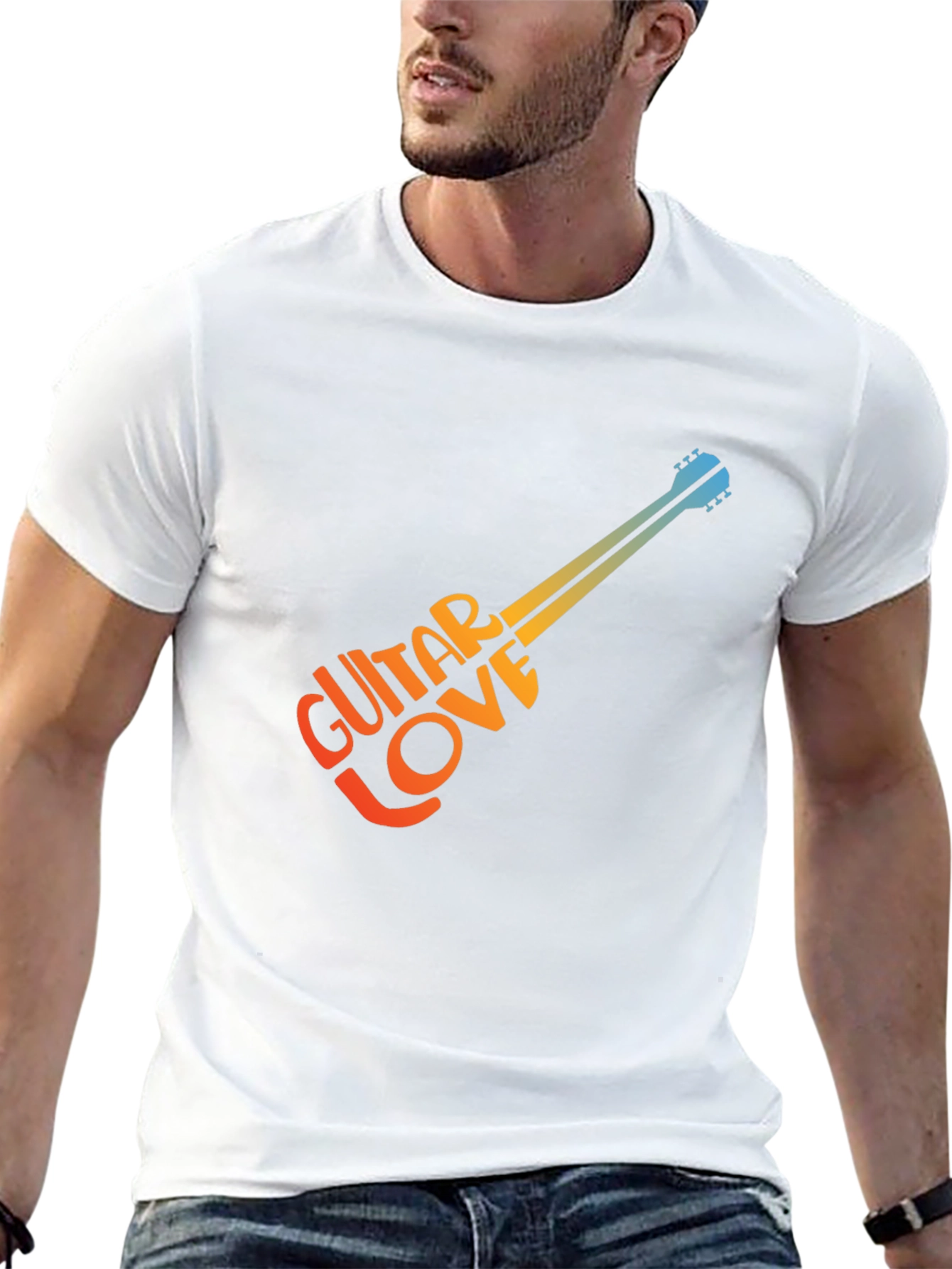 Guitar Love Graphic T-Shirt - Stylish Music Tee