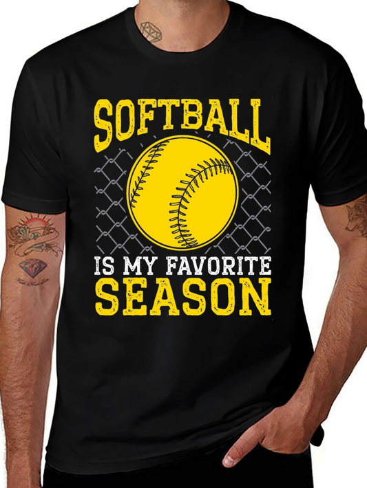 Softball Is My Favorite Season T-Shirt