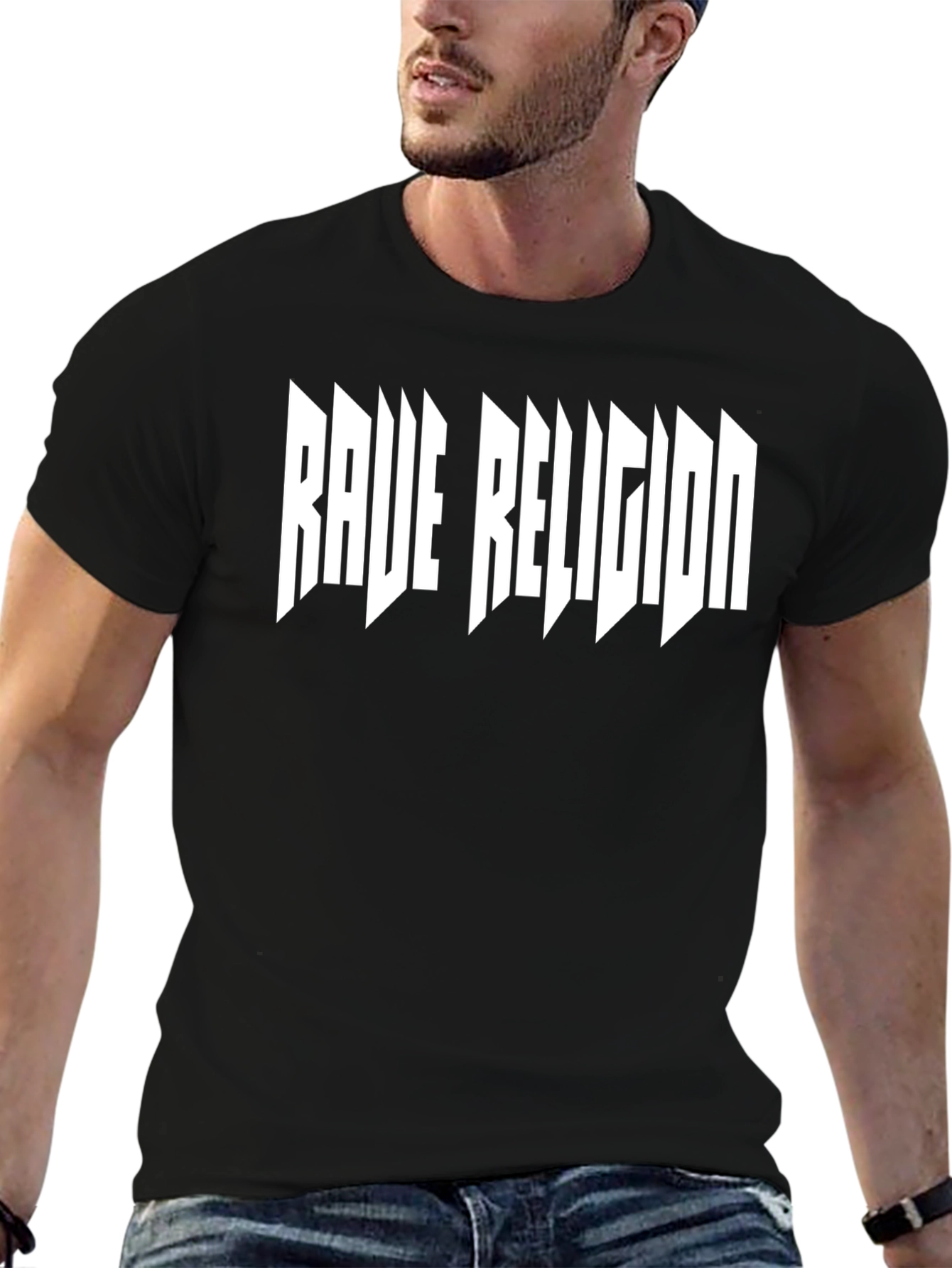 Rave Religion Graphic Tee - Black