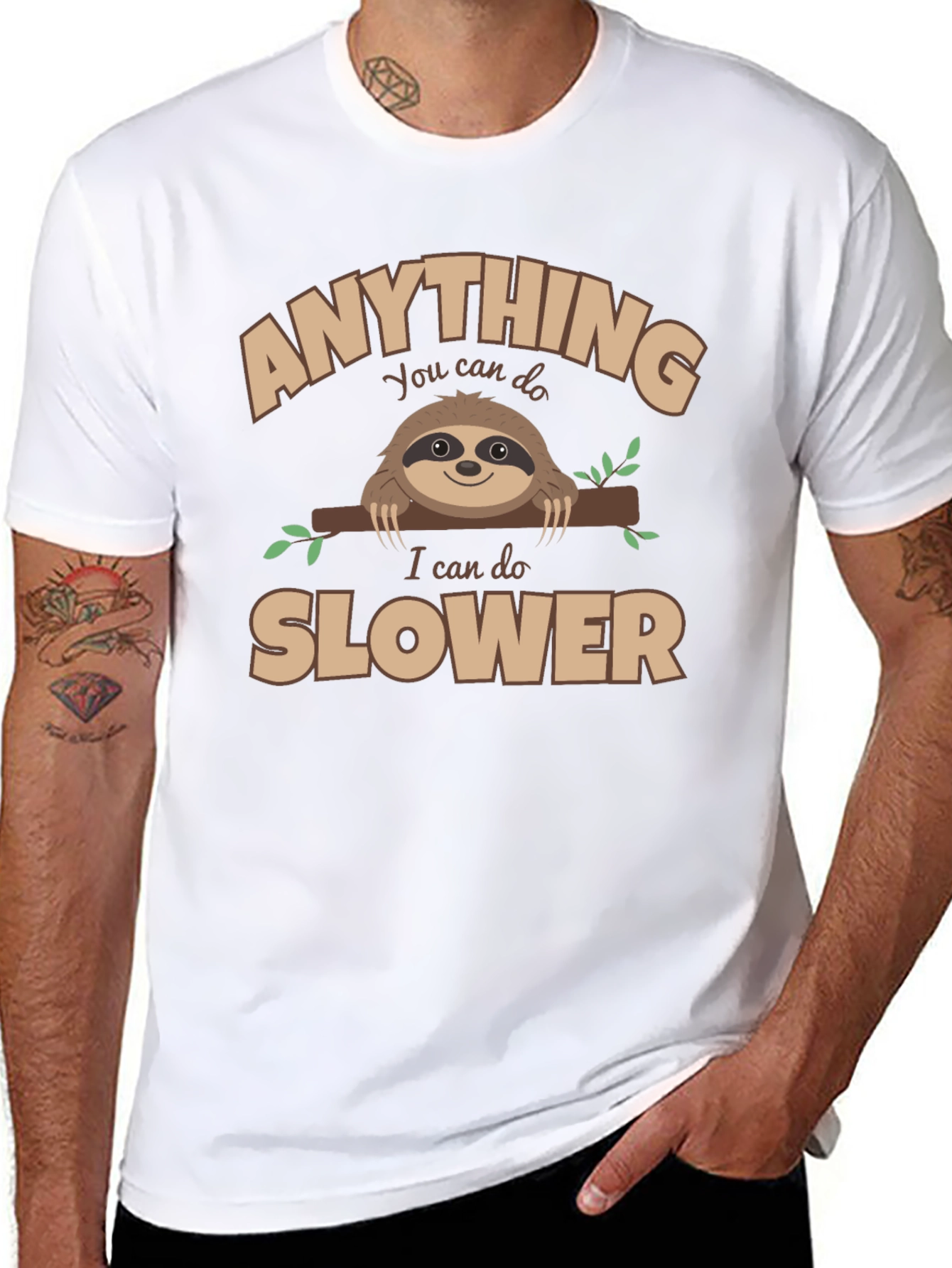 Anything You Can Do Slower Sloth Graphic Tee