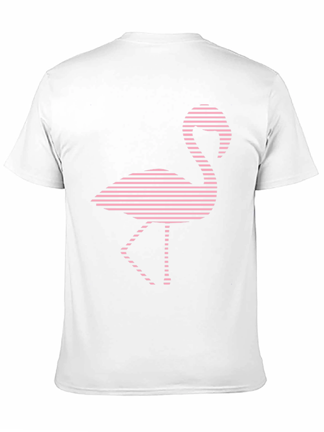 Flamingo Graphic Tee - Black Cotton T-Shirt