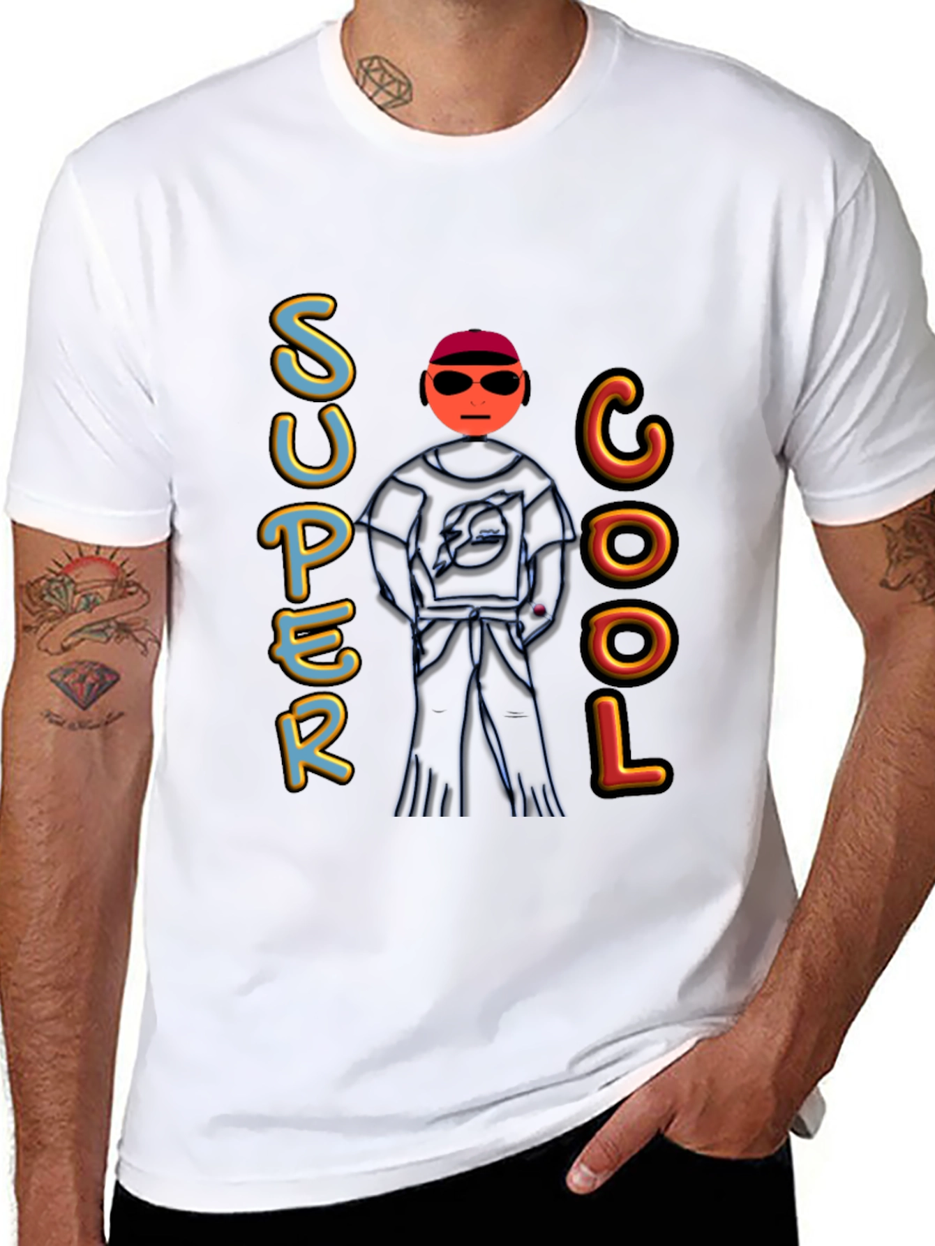 Super Cool Graphic Black T-Shirt