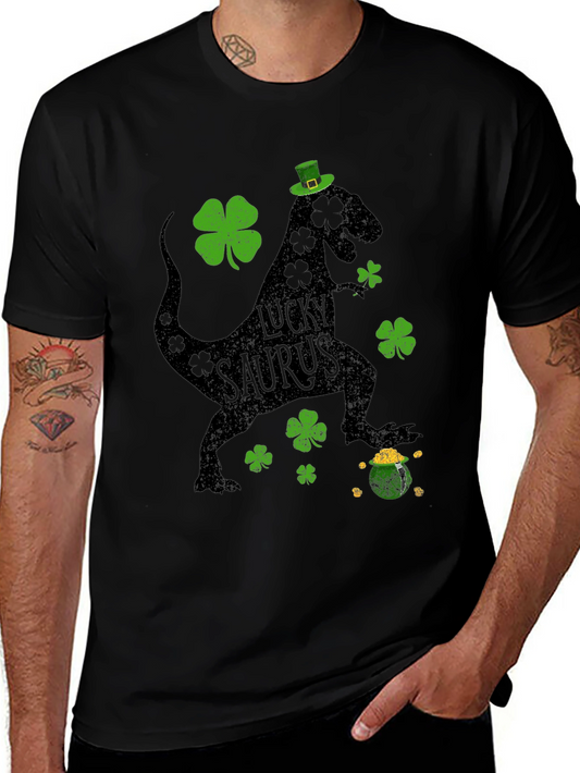 Lucky Saurus St. Patricks Day Graphic Tee